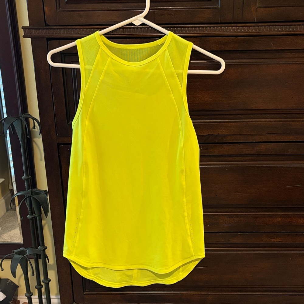Lululemon Athletica Neon Yellow Tank Top